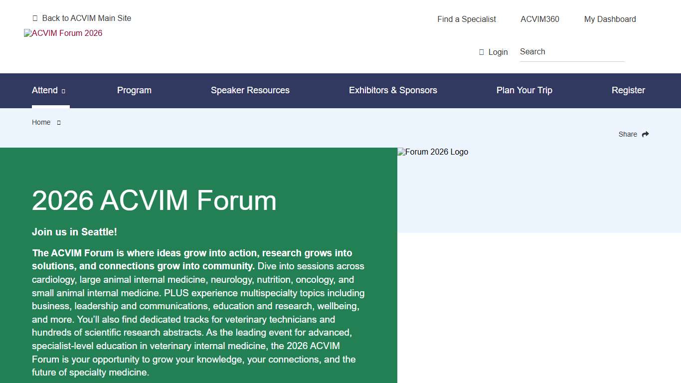 2026 ACVIM Forum ACVIM